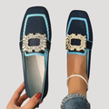 Women’s Comfortable Square Toe Embellished Loafers