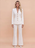 Tailored Blazer & Flared Pants Set