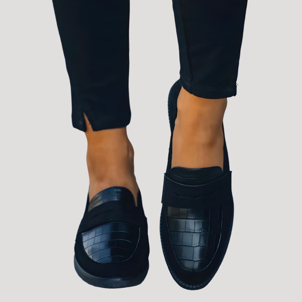 Women’s Smart Casual Black Penny Loafers