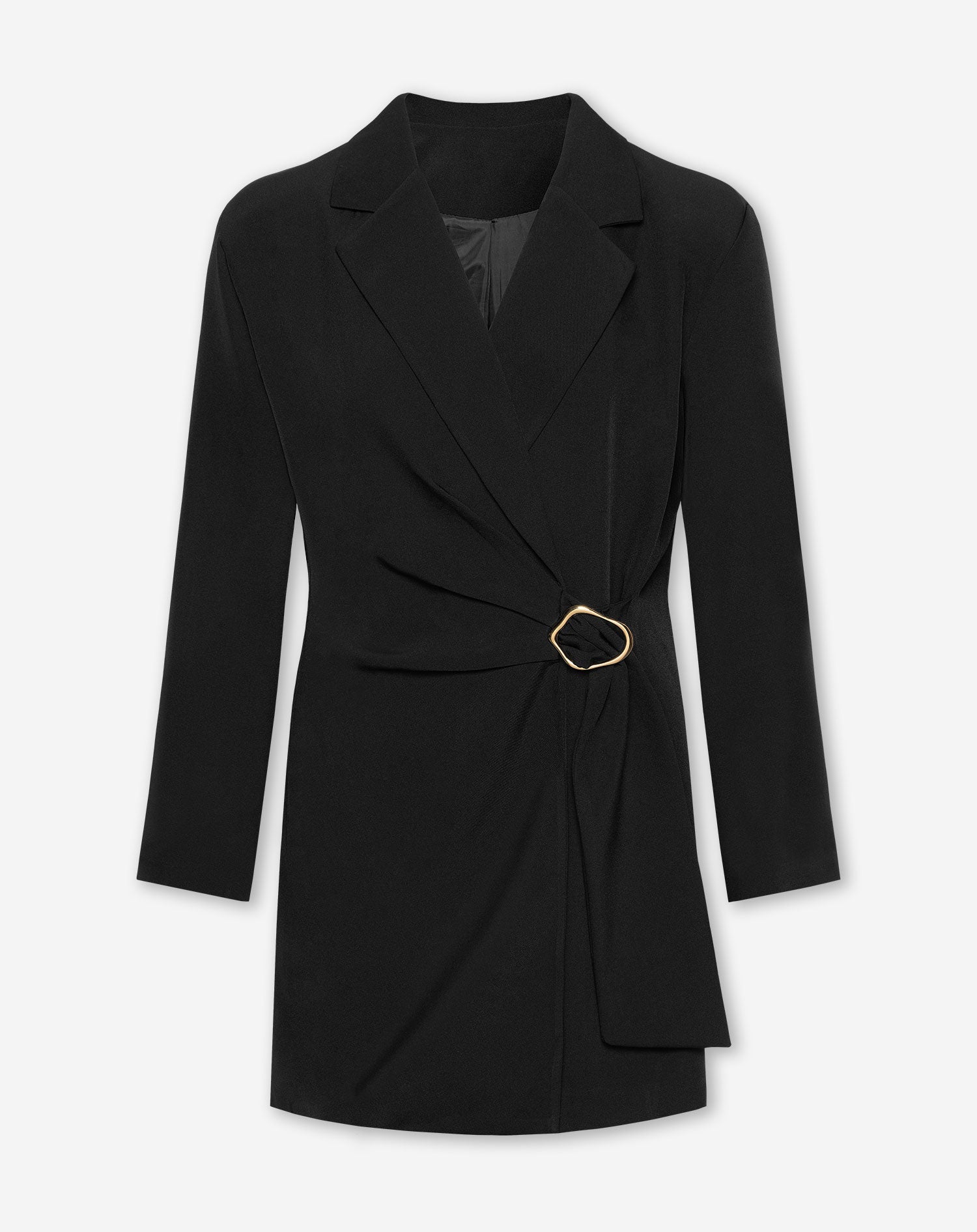 Getailleerde blazer dress met gesp detail