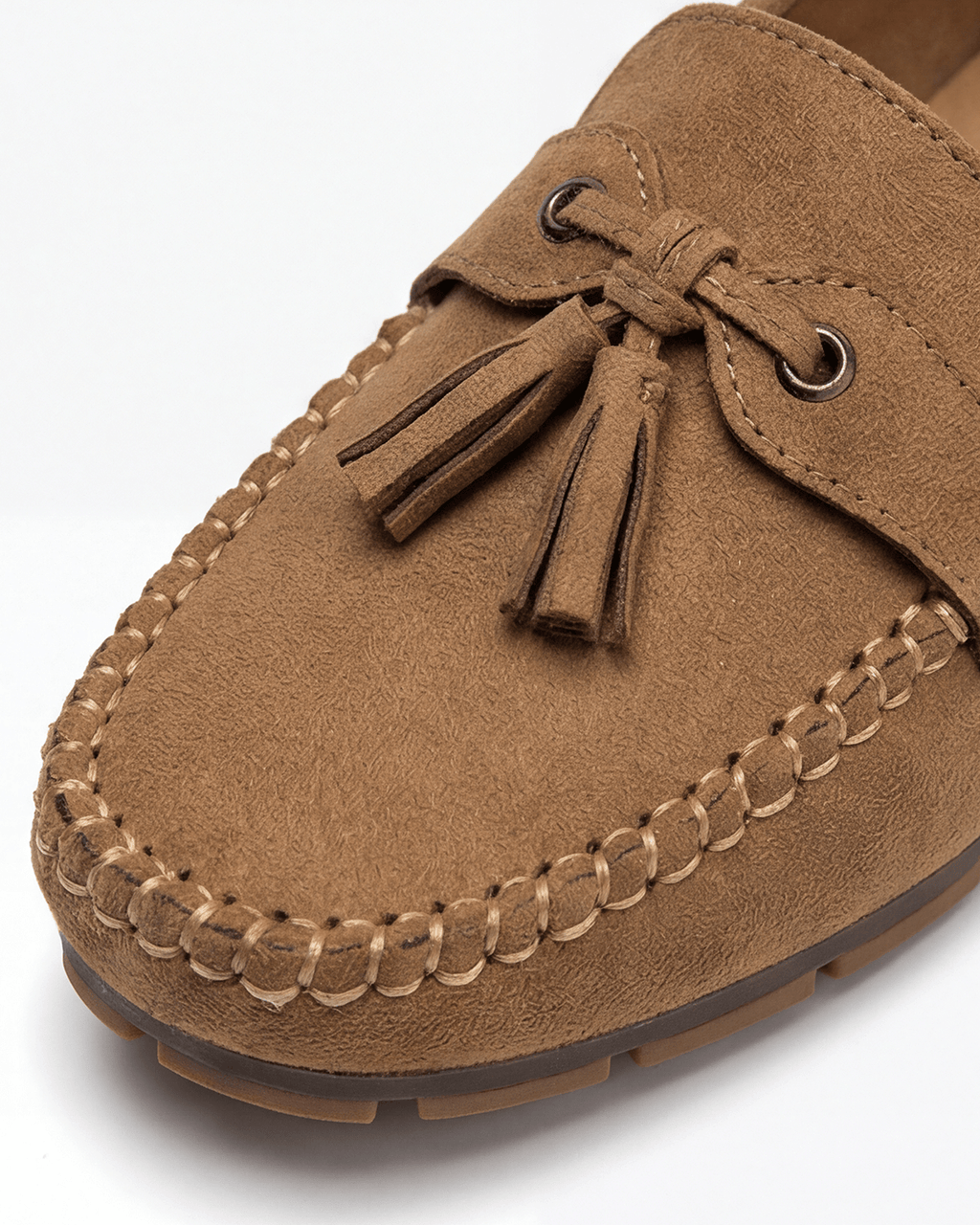 Women’s Stitched Apron Seam Bow-Detail Loafers