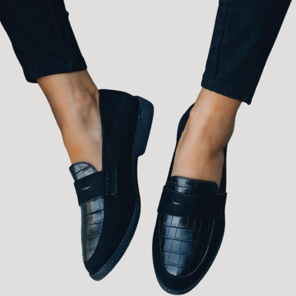 Women’s Smart Casual Black Penny Loafers