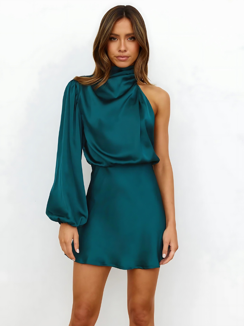 Elia | One-Shoulder Jurk – Luxe, Elegant & Onvergetelijk