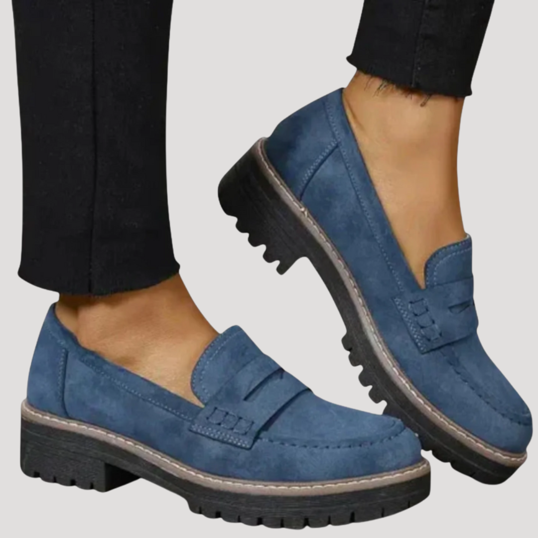 Women’s Comfortable Penny Loafers – Supportive Slip-On Shoes