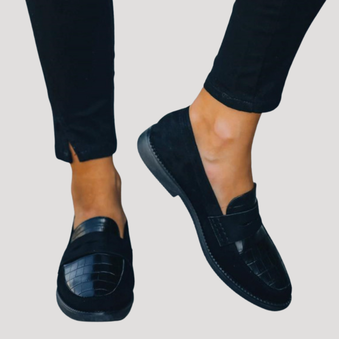 Women’s Smart Casual Black Penny Loafers