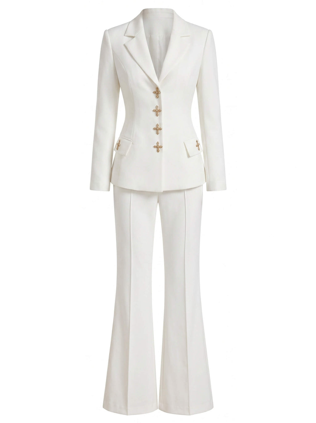 Tailored Blazer & Flared Pants Set