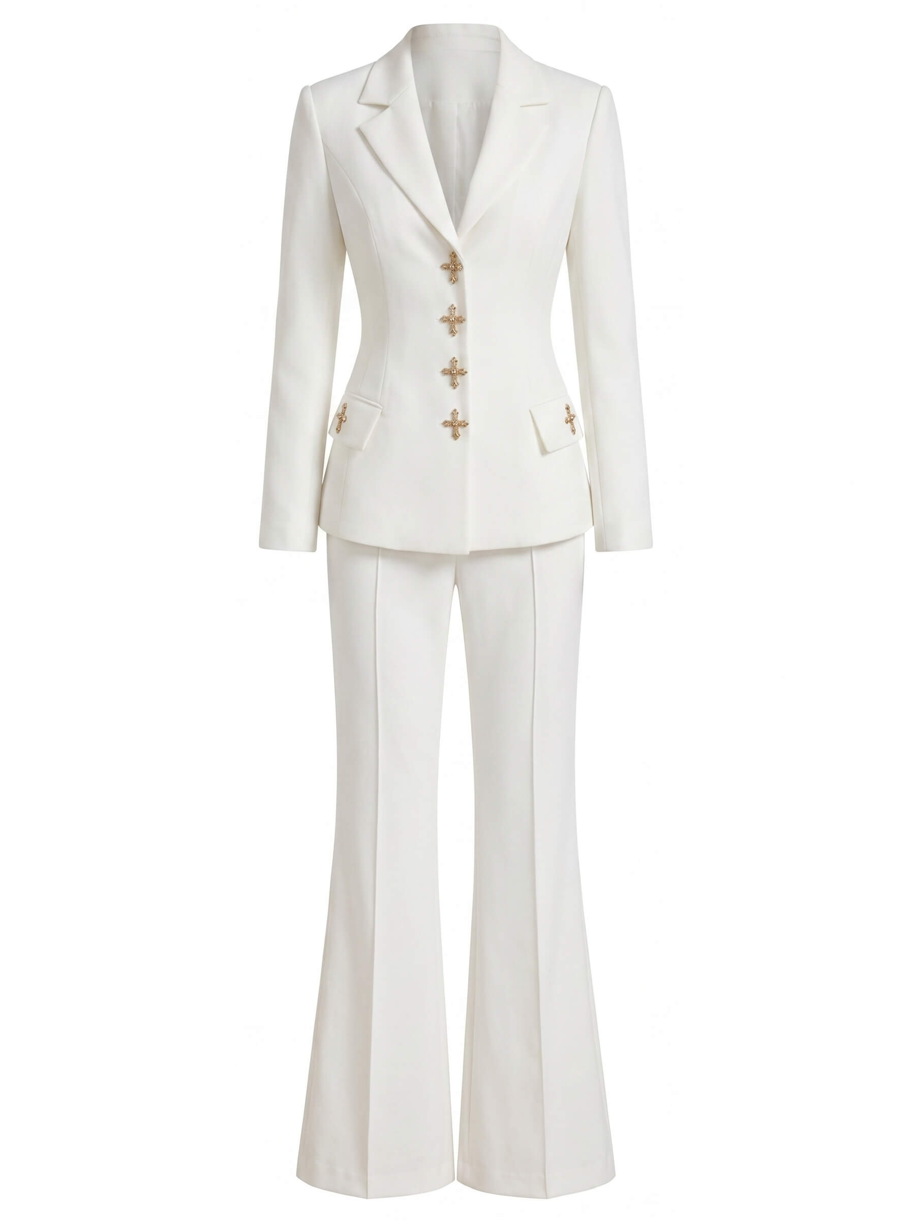 Tailored Blazer & Flared Pants Set