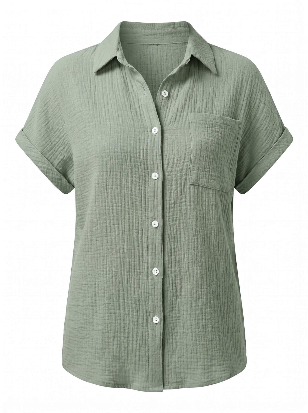 Women’s Relaxed Pocket Button-Up Shirt