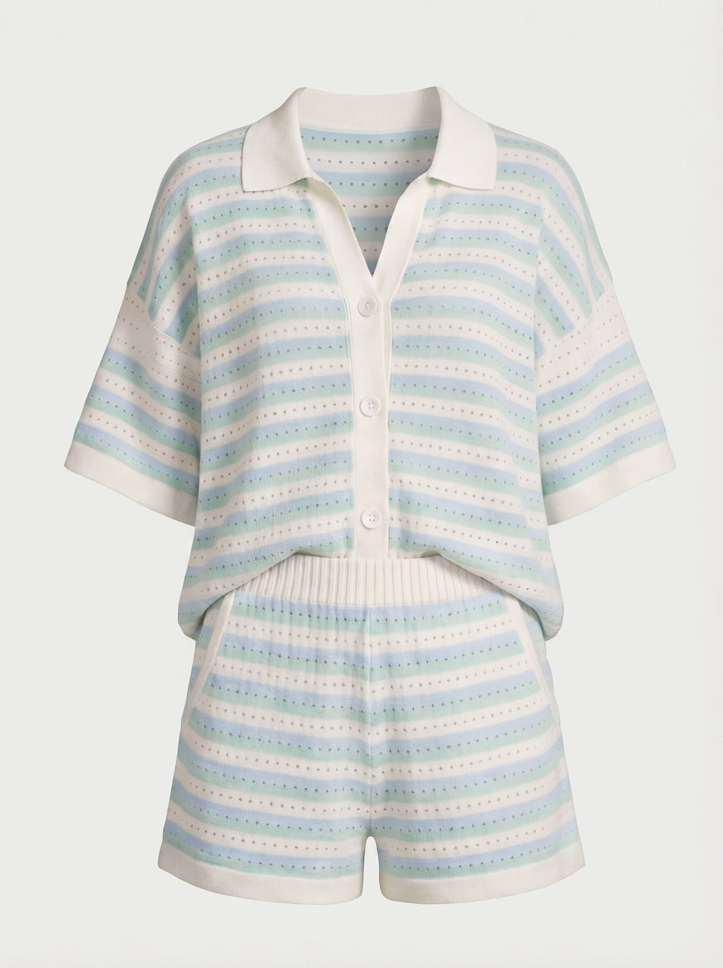 Women’s Striped Summer Two-Piece Set