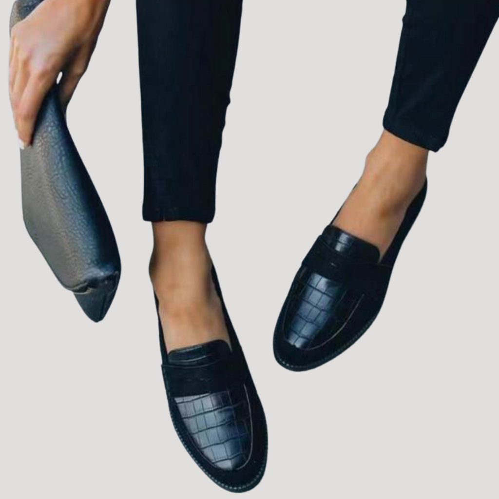 Women’s Smart Casual Black Penny Loafers