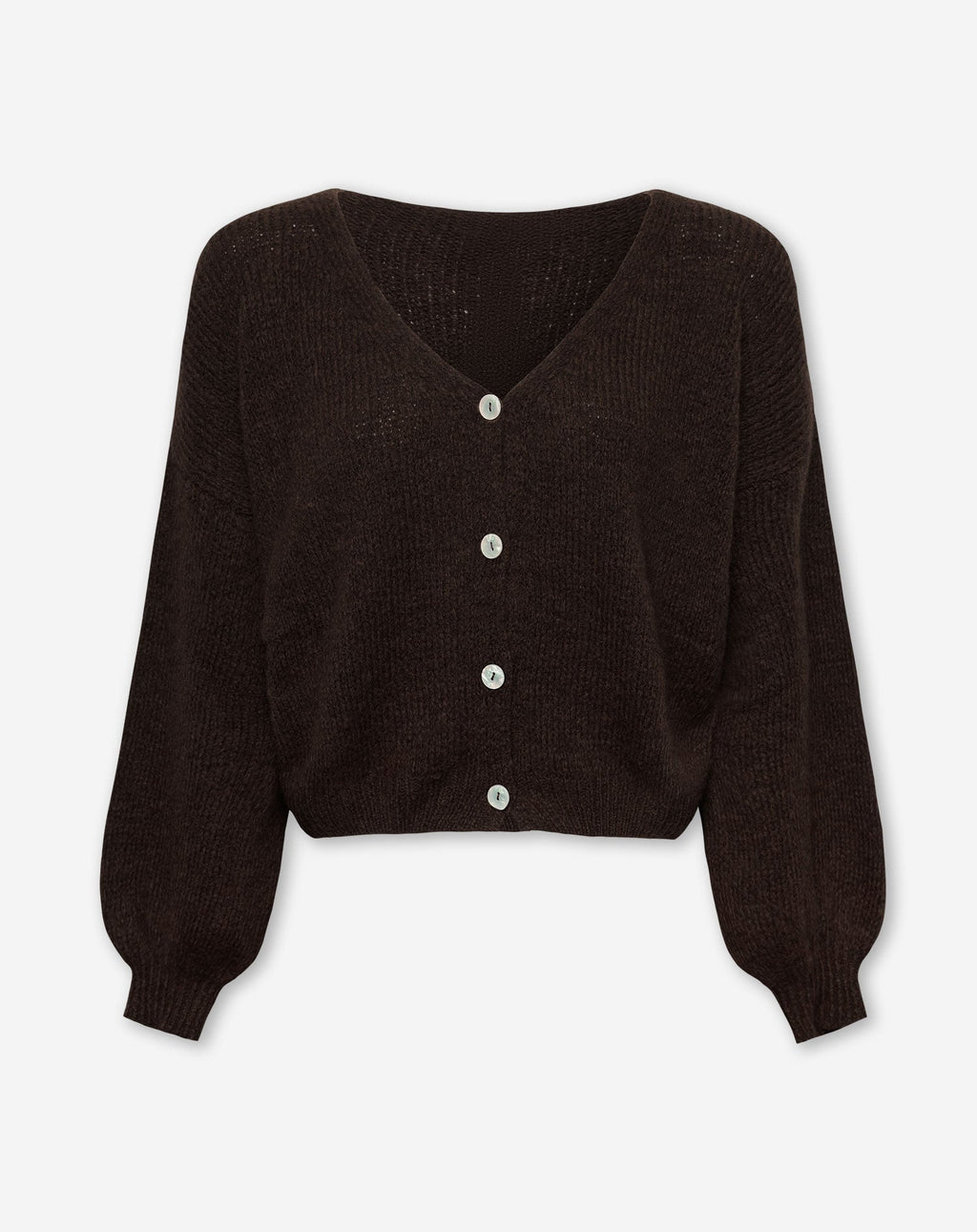 Gebreide cardigan met v-hals voor dames