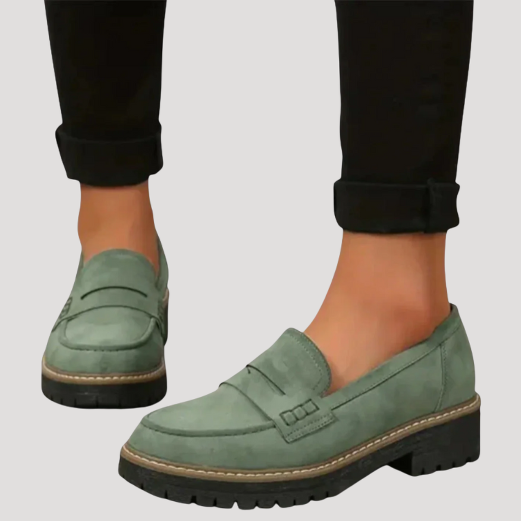 Women’s Comfortable Penny Loafers – Supportive Slip-On Shoes
