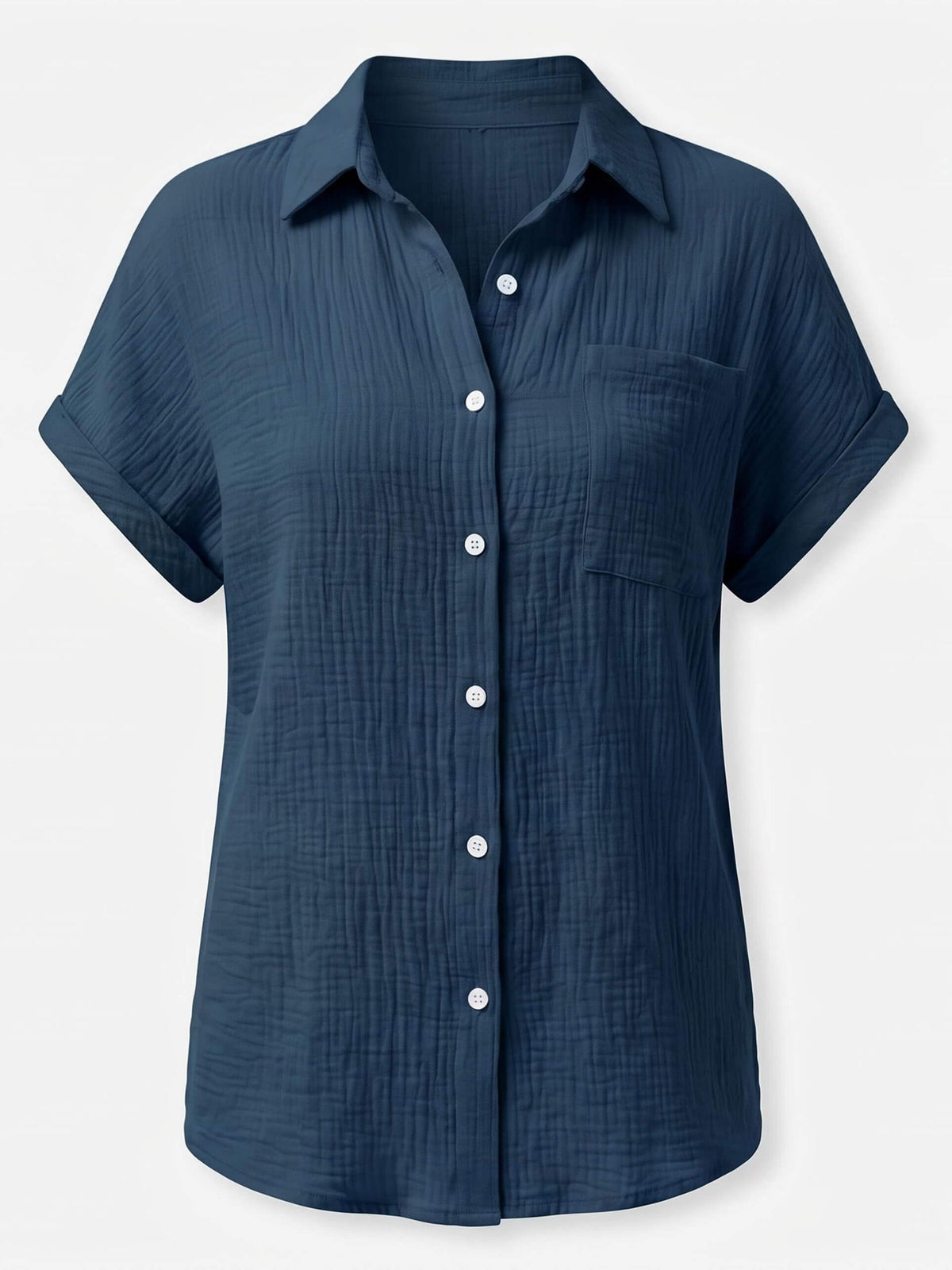 Women’s Relaxed Pocket Button-Up Shirt