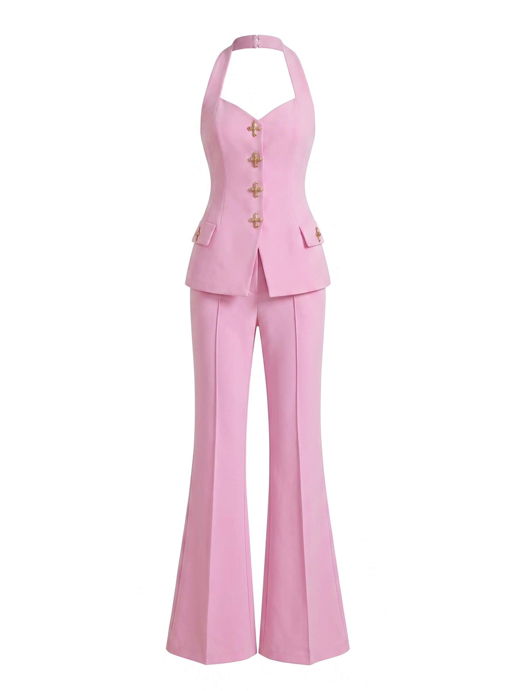 Tailored Blazer & Flared Pants Set