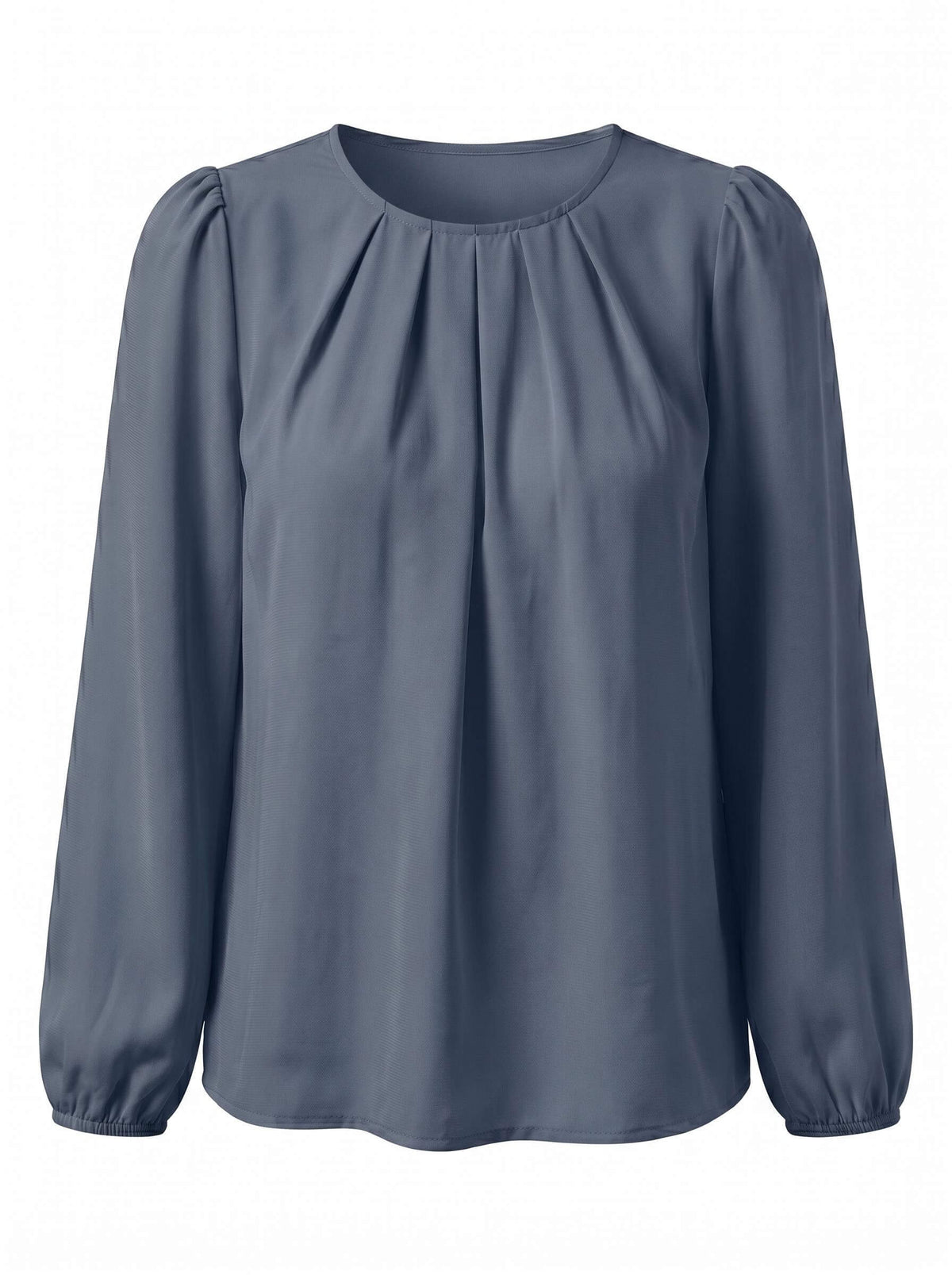 Women’s Top – Pleated Puff Sleeve Blouse