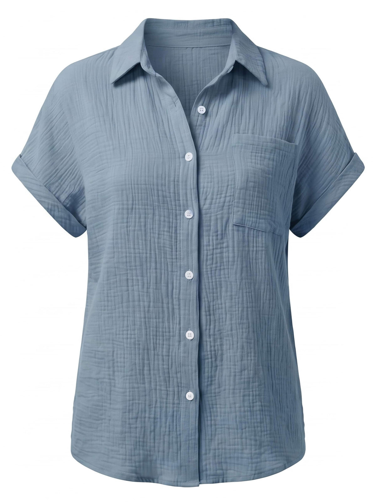 Women’s Relaxed Pocket Button-Up Shirt