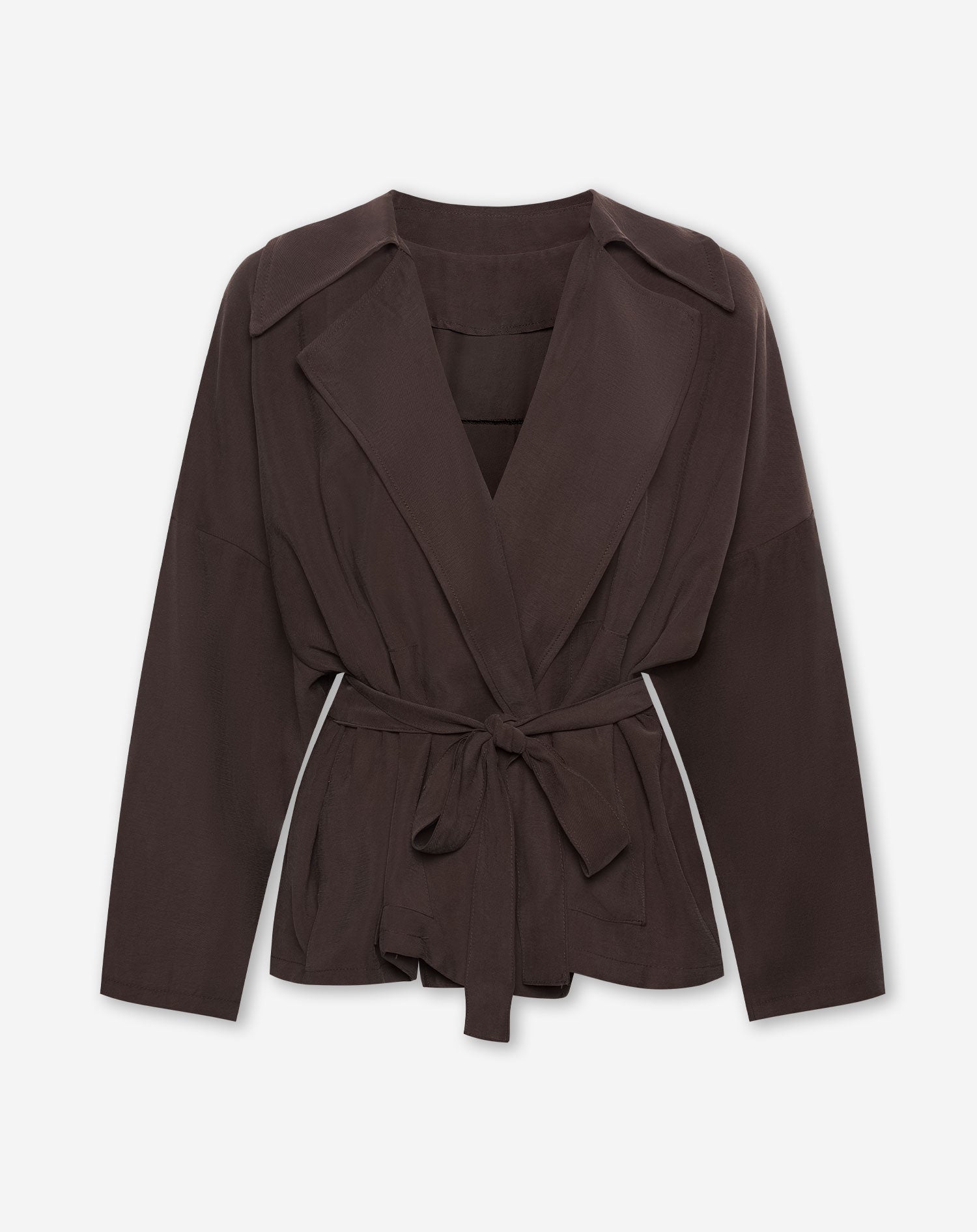 Viscose jas met casual pasvorm voor dames