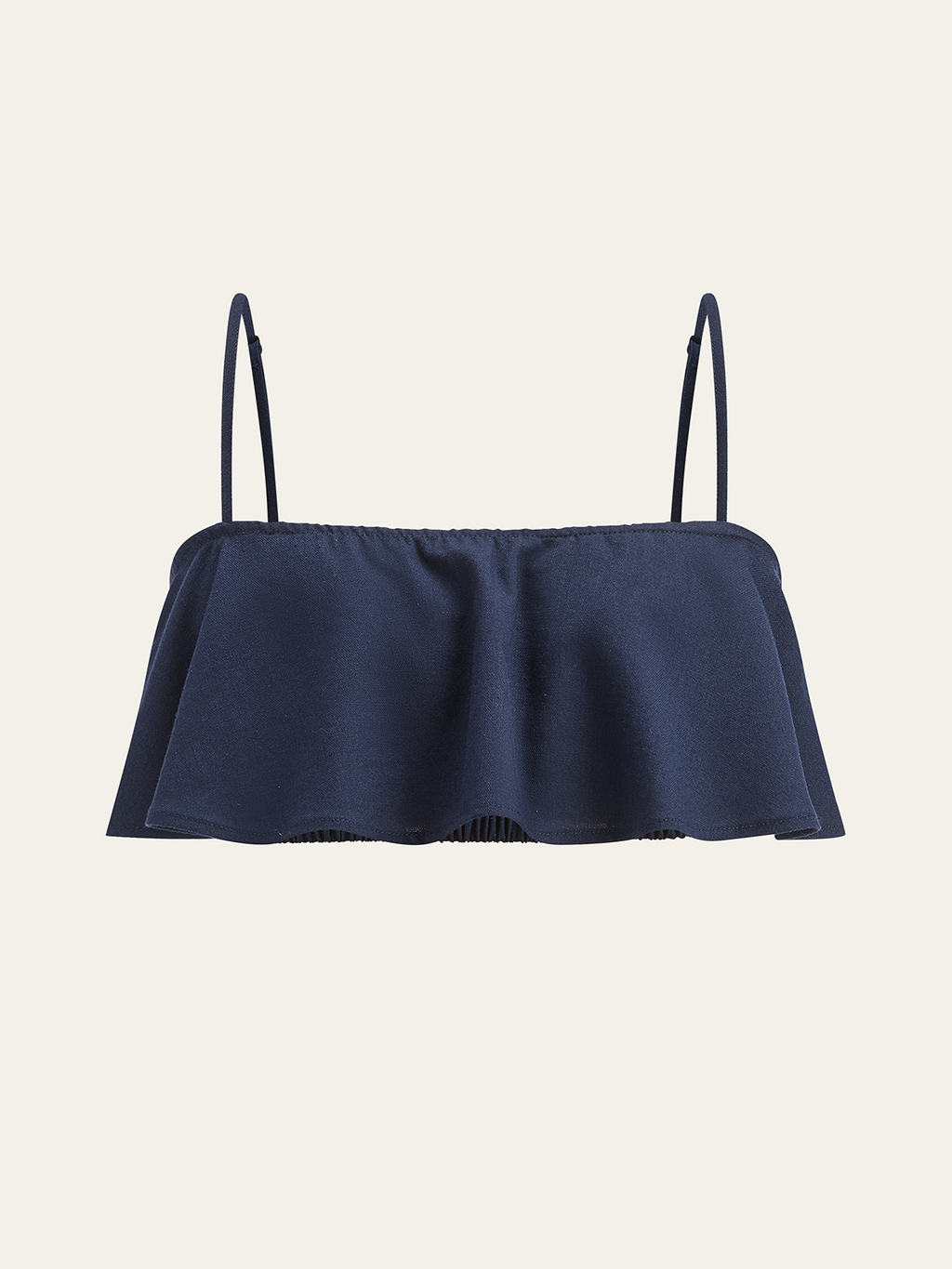 Ruffled Cami Top and Wide-Leg Pants Set