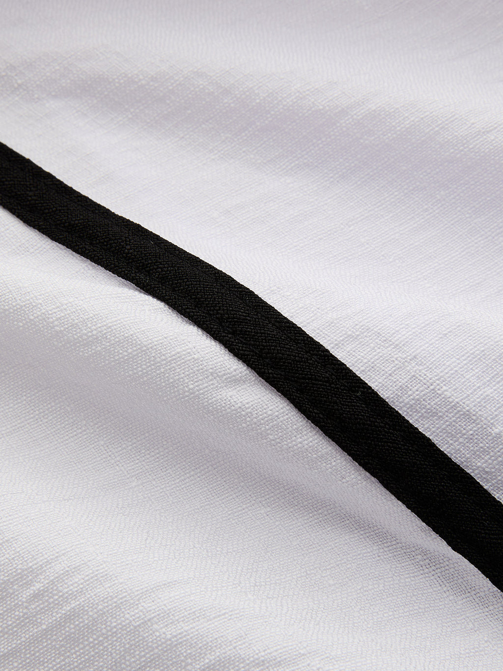 Contrast Trim Top & Elastic Waist Pants Set