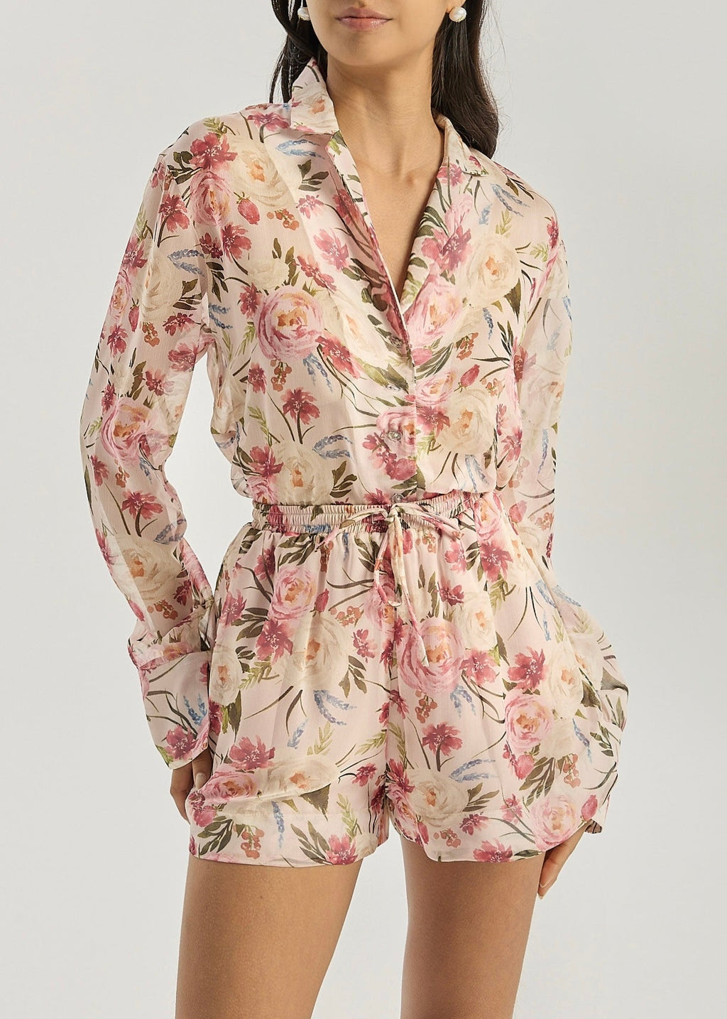 Charmaine Floral Shorts | Pink Mix