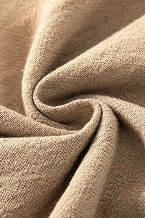 Eloïse | Katoen-Linnen Broek Met Hoge Taille