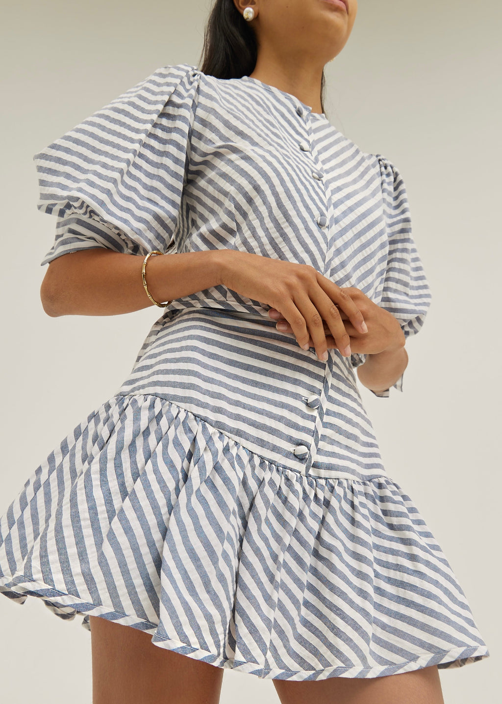 Laney Stripe Resort Skort | Navy/White