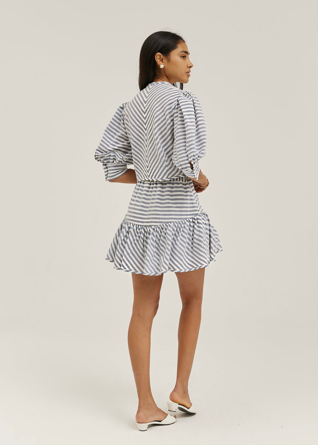 Laney Stripe Resort Skort | Navy/White