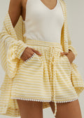 Coco Striped Knit Shorts | Lemonade