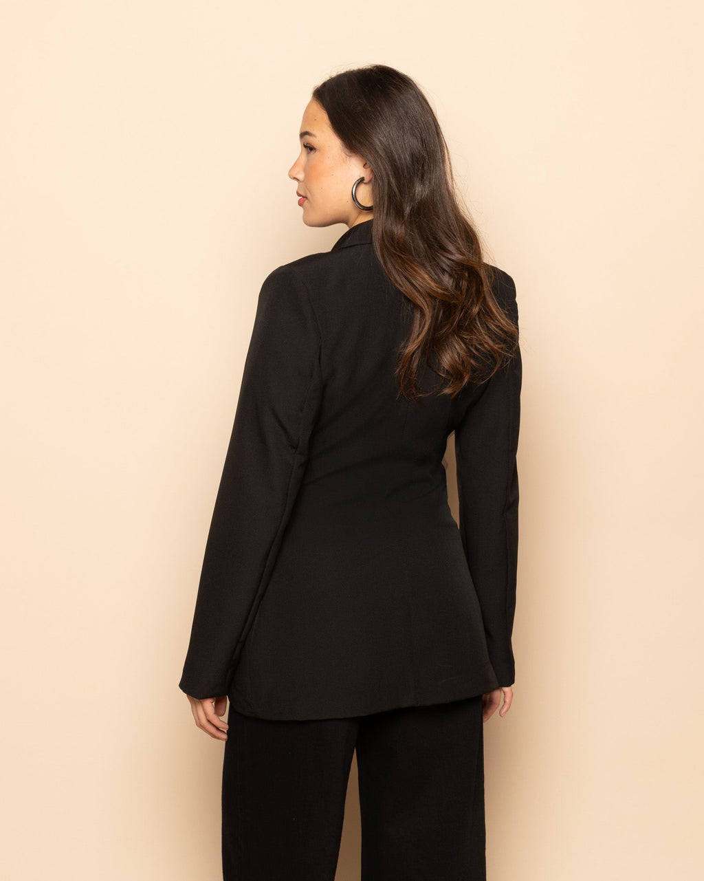 Getailleerde blazer met cinch-detail voor dames