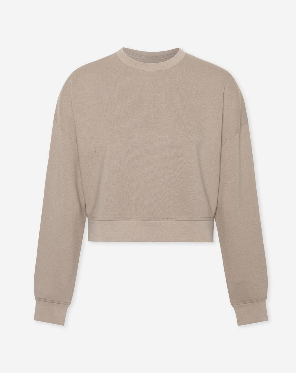 Scuba cropped sweater met korte pasvorm