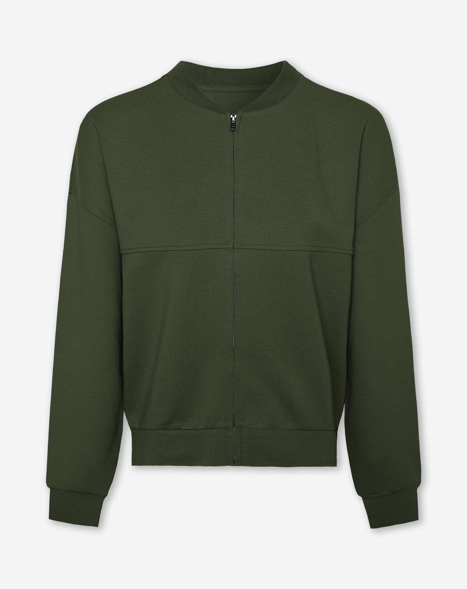 Gevoerde scuba cardigan met ritssluiting