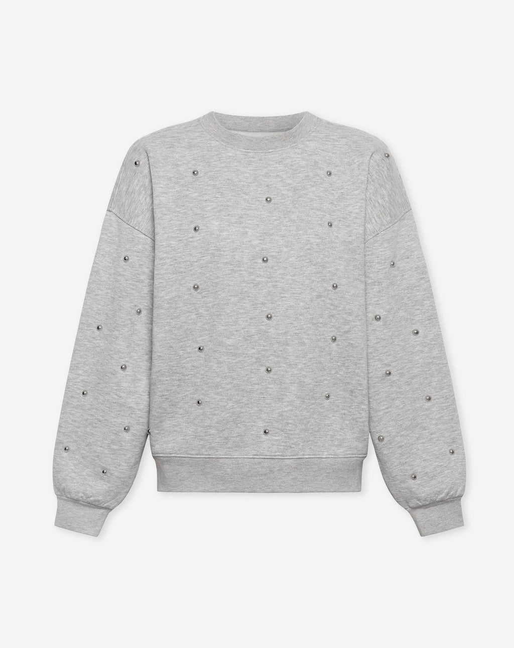 Gestructureerde sweater met studs details