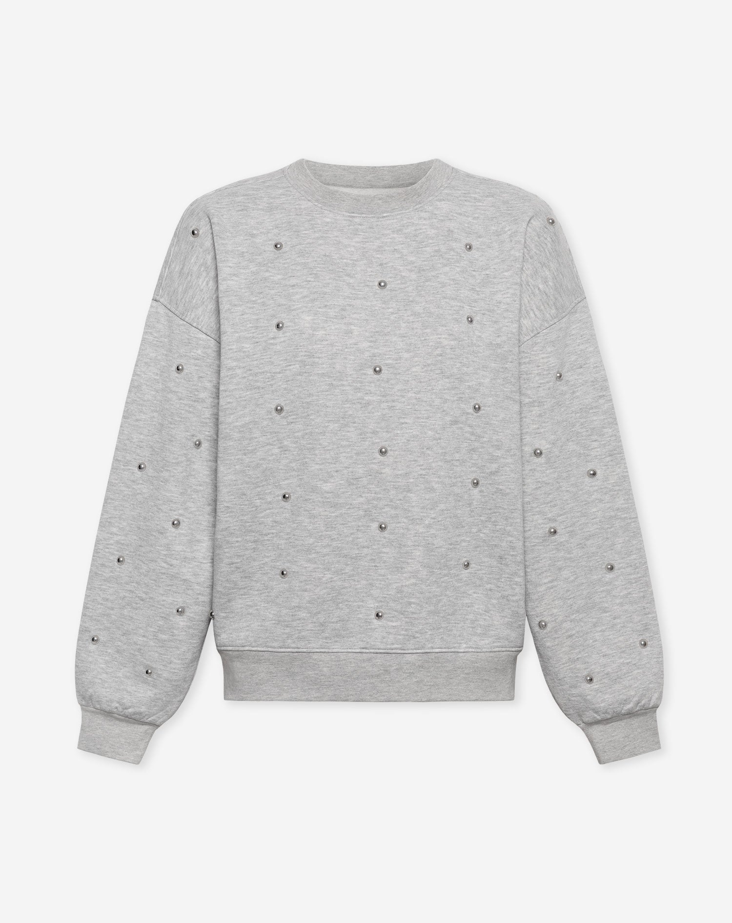 Gestructureerde sweater met studs details