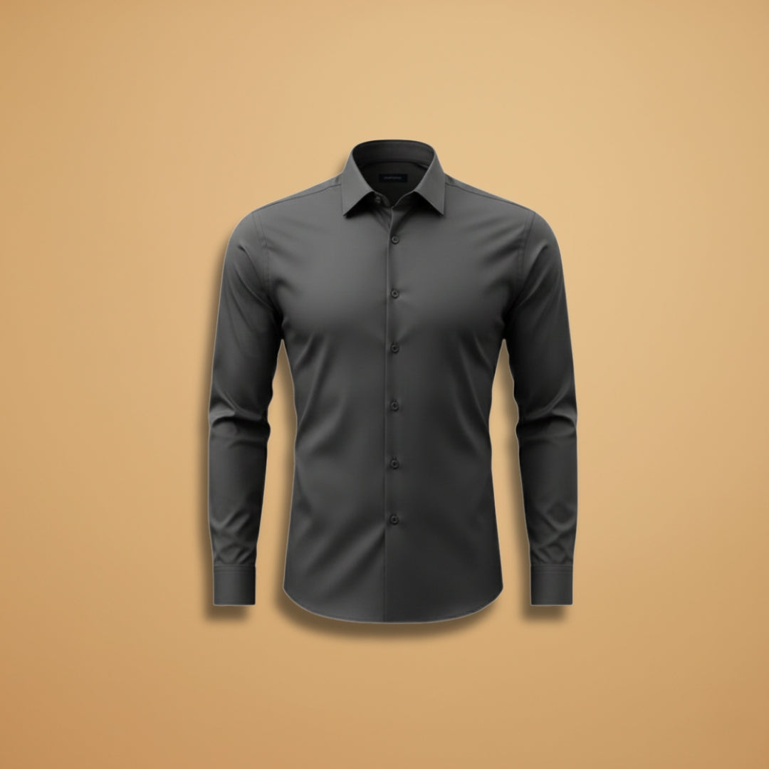 Tommy Men’s slim fit shirt with pointed collar and button closure