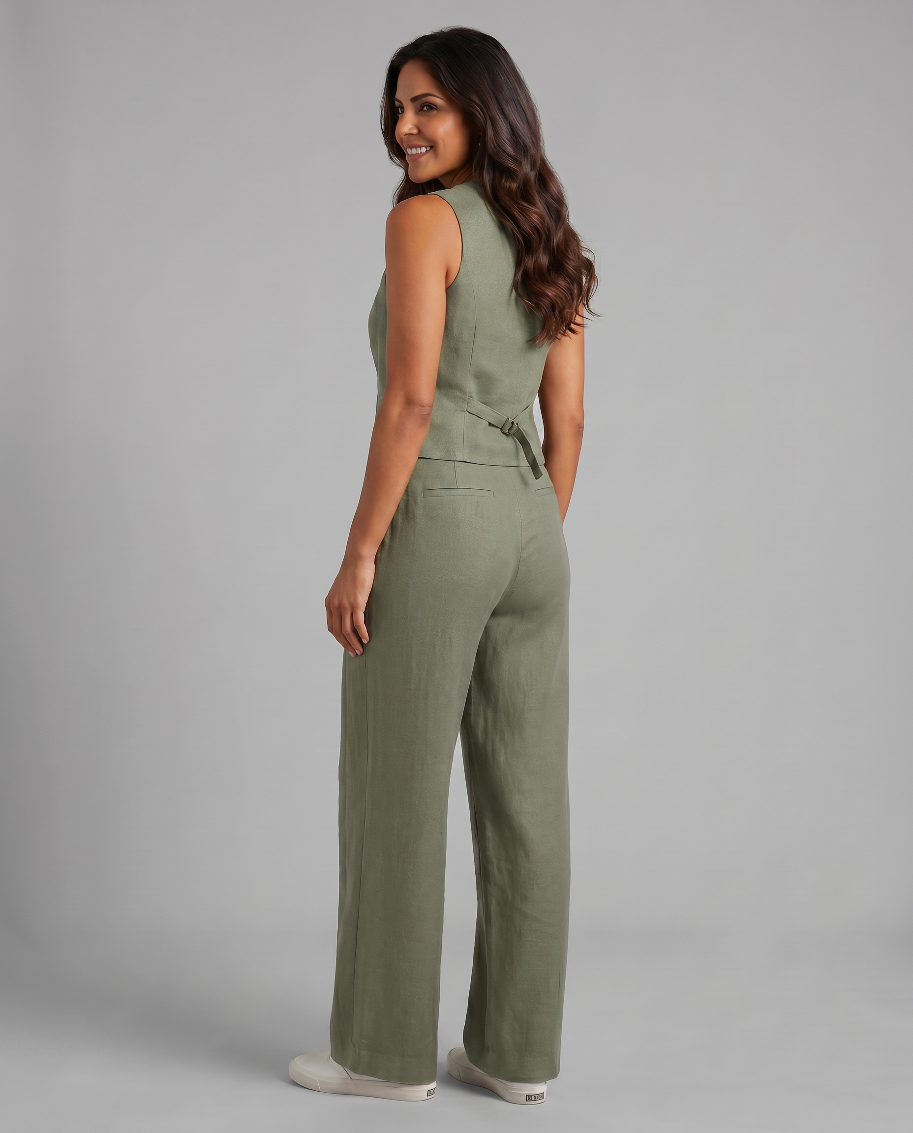 Shirley | Two-Piece Set with Waistcoat and Wide Trousers
