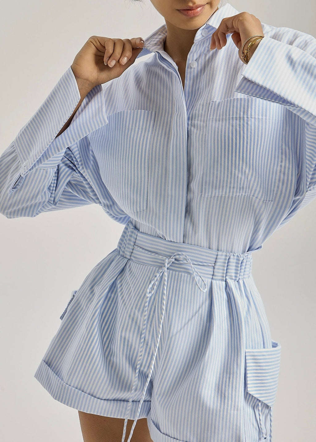 Portofino Stripe Shorts | Blue/White