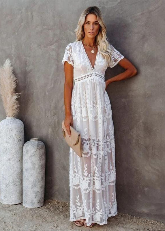 Robe Longue Dentelle Bohème