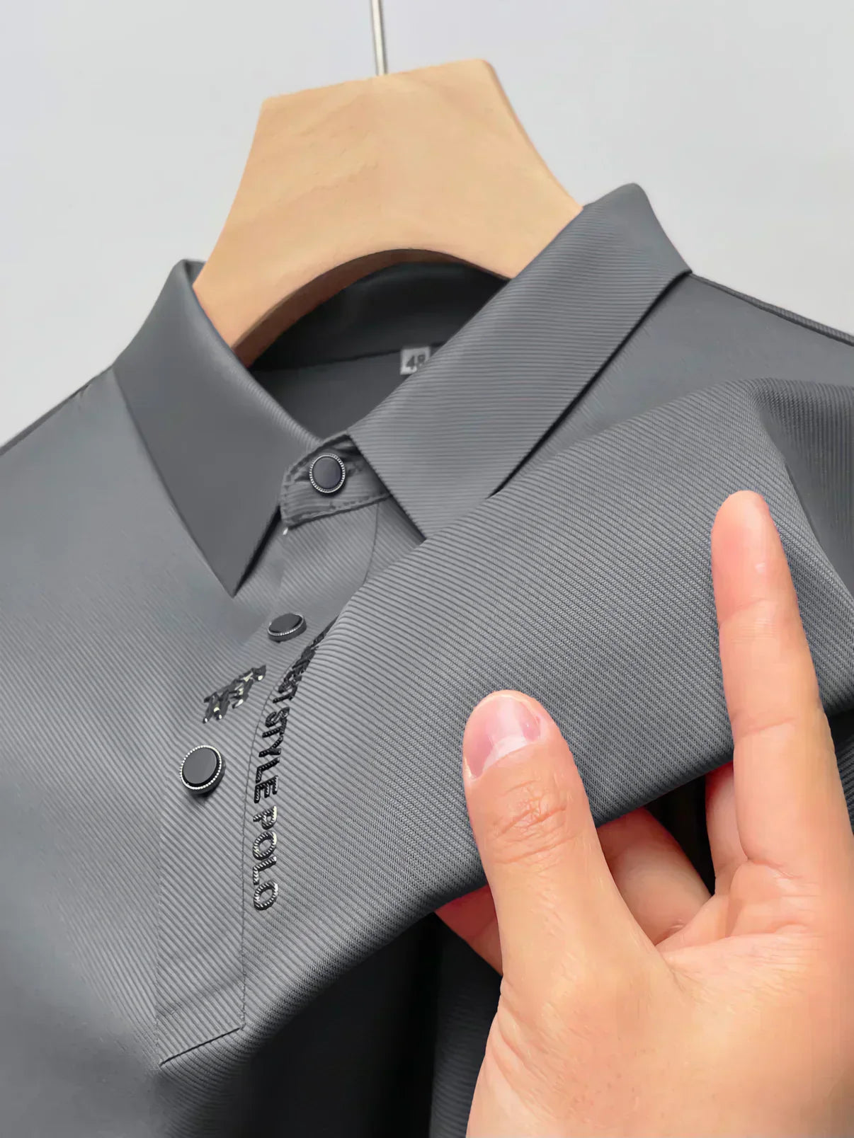 Men's Wrinkle-Free Polo T-Shirt