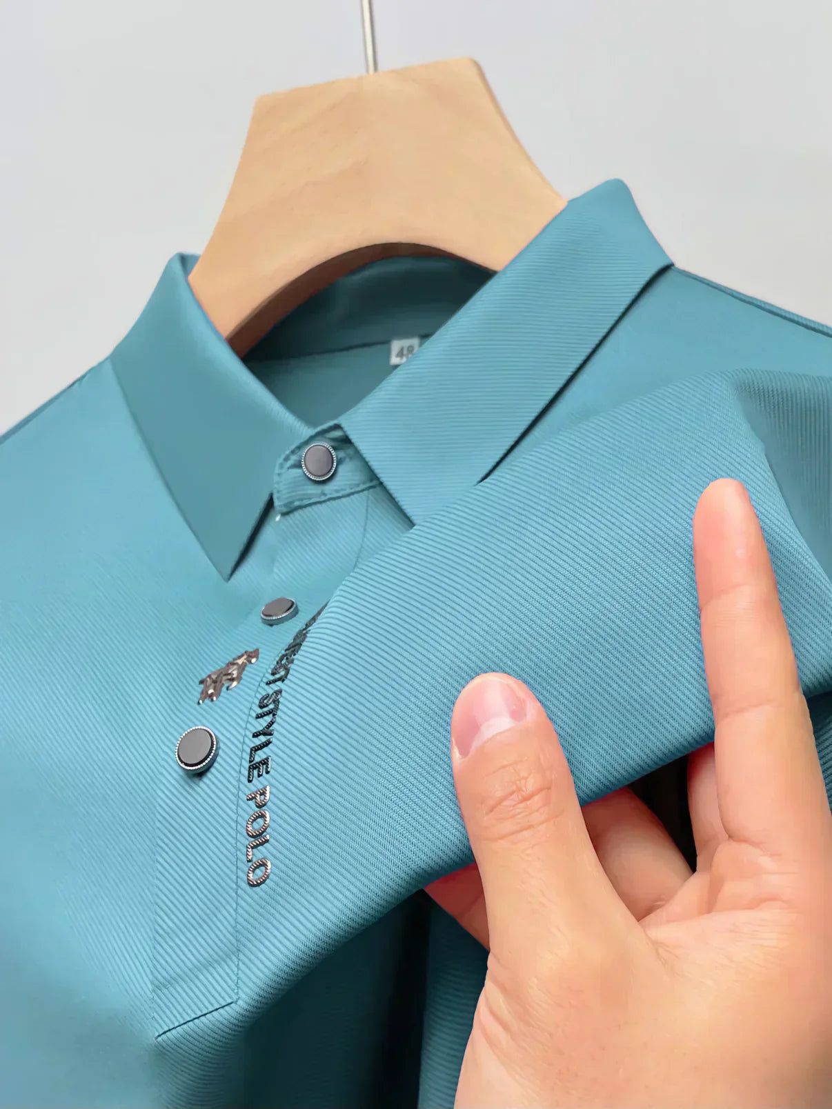 Men's Wrinkle-Free Polo T-Shirt