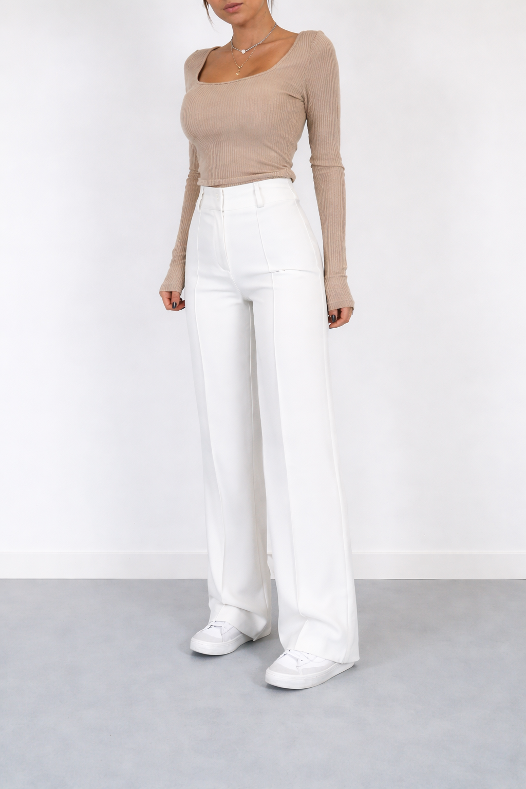 Roos | High-Waist Pantalon Met Rechte Pijpen