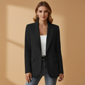 Women’s Blazer with Notched Lapel and Front Pockets