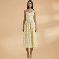 Women's Knee-Length Dress with Short Sleeves