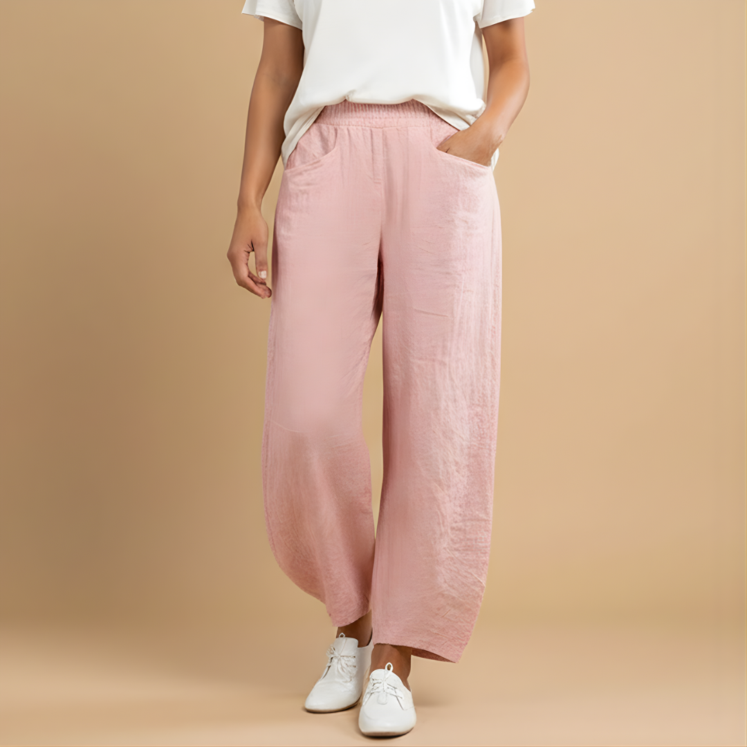Women’s Summer Trousers with Loose Fit and Material for Warm Weather