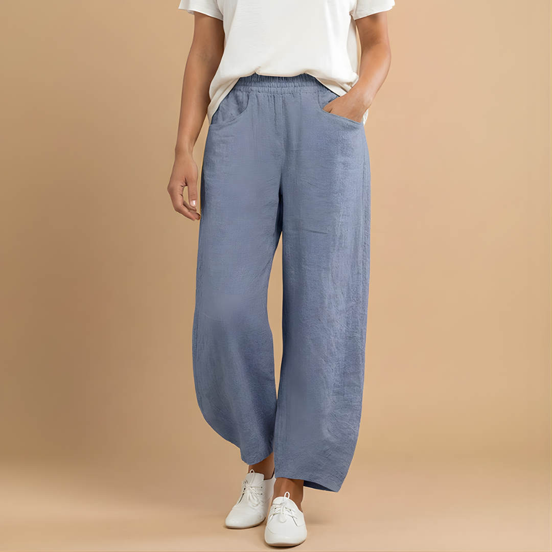 Women’s Summer Trousers with Loose Fit and Material for Warm Weather