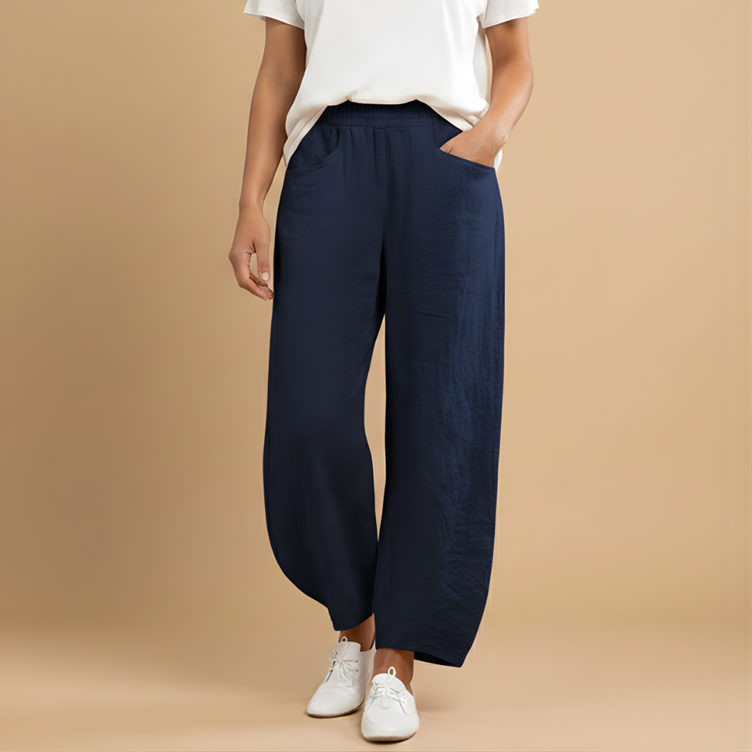 Women’s Summer Trousers with Loose Fit and Material for Warm Weather
