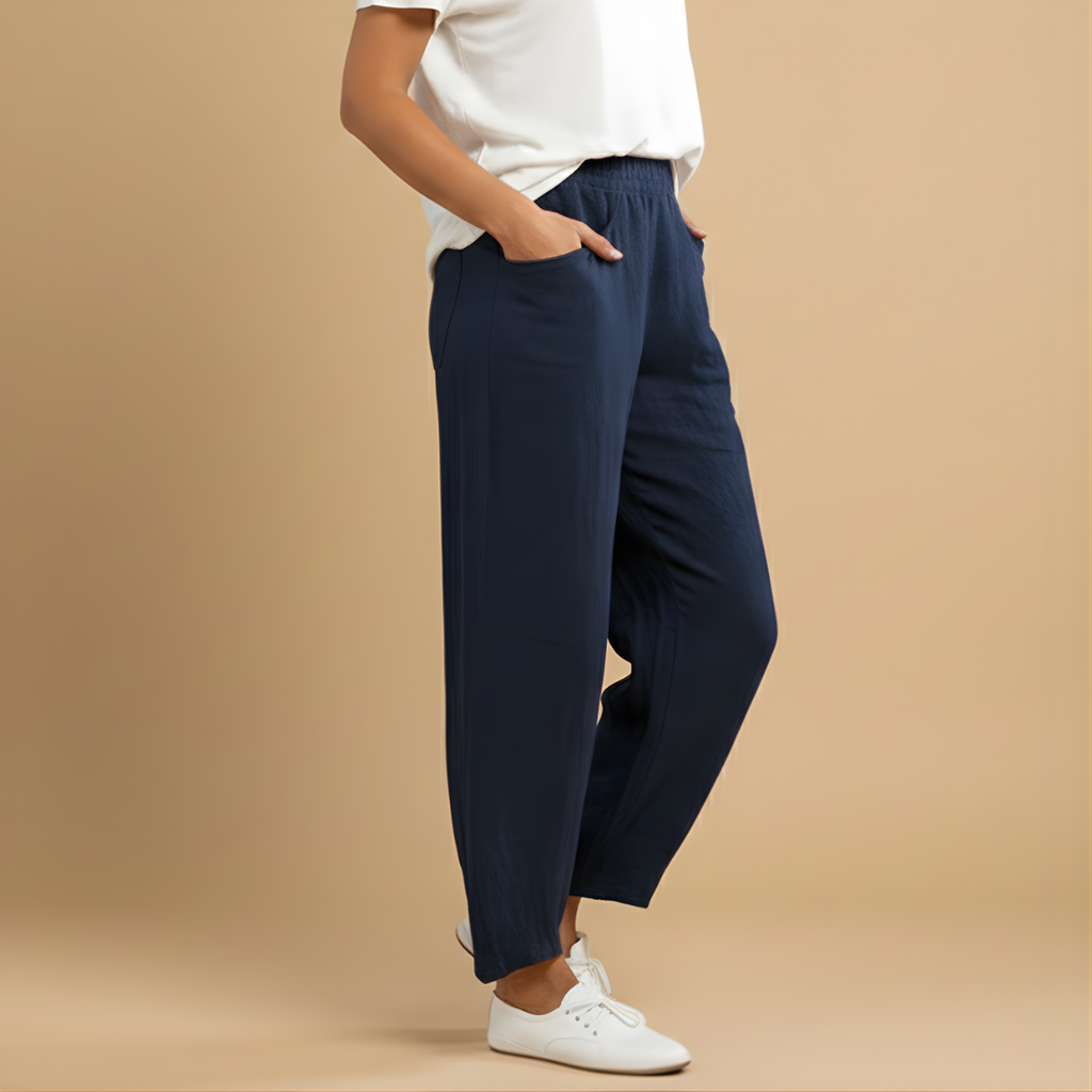 Women’s Summer Trousers with Loose Fit and Material for Warm Weather