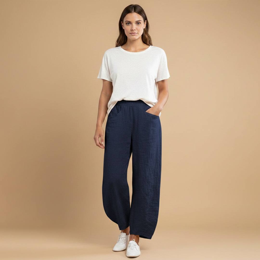 Women’s Summer Trousers with Loose Fit and Material for Warm Weather