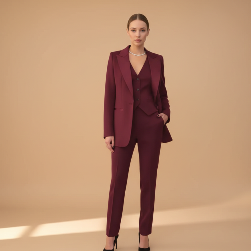 Women’s Three-Piece Suit Set with Jacket