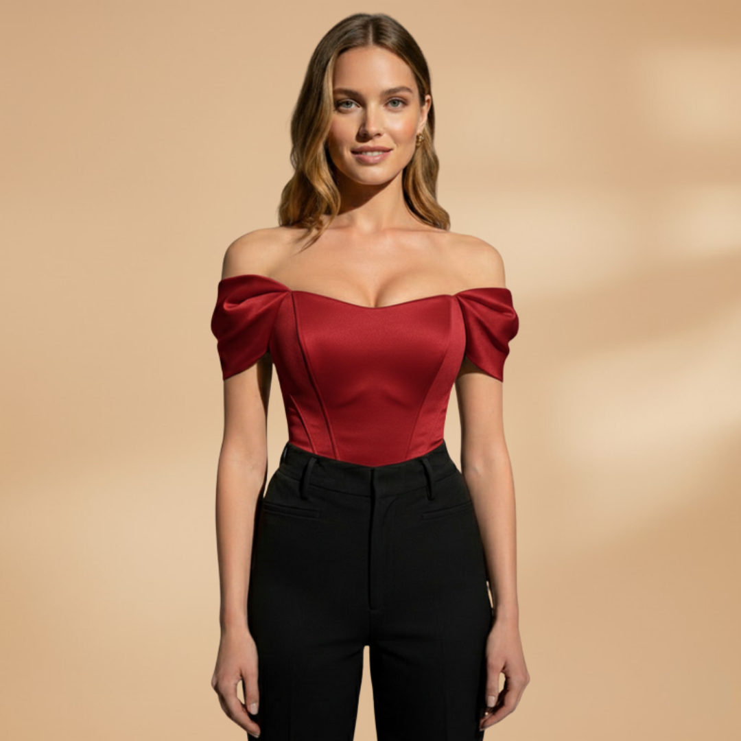 Women's Off-Shoulder Top with Stylish Neckline