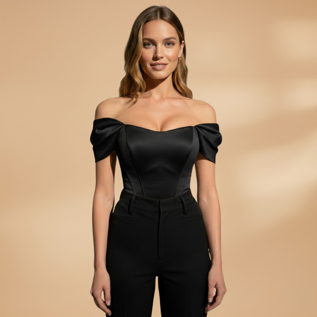 Women's Off-Shoulder Top with Stylish Neckline
